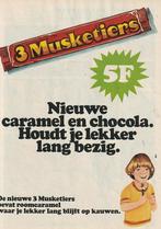 retro reclame 1974 3 Musketiers chocola nieuwe reep, Verzamelen, Verzenden, Overige typen