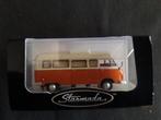 Mercedes-Benz L 206 D camper oranje-wit 1:87, Hobby en Vrije tijd, Modelauto's | 1:87, Nieuw, Brekina, Ophalen of Verzenden, Auto