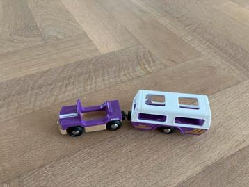 Brio Caravan Auto - Houten Speelgoed beschikbaar voor biedingen