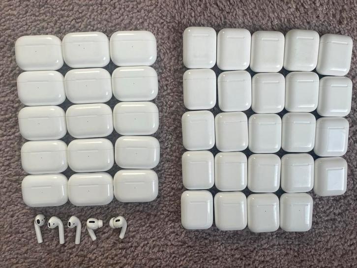 Originele Apple AirPods Cases & Losse AirPods - Groot Pakket, Telecommunicatie, Mobiele telefoons | Oordopjes, Gebruikt, In gehoorgang (in-ear)