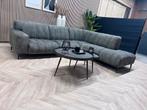 ZGAN De Bommel Velvet Velours Hoekbank - Mosgroen - 270x230, Ophalen, 250 tot 300 cm, -, Hoekbank