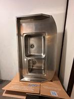 Dubbele RVS spoelbak, Huis en Inrichting, Keuken | Keukenelementen, Ophalen, Zo goed als nieuw, Minder dan 100 cm, 50 tot 75 cm
