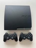 Playstation 3 slim 250GB, Ophalen of Verzenden, Zo goed als nieuw, Met 2 controllers, Slim