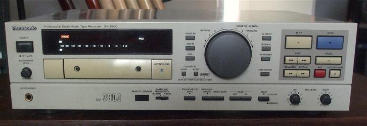 Panasonic SV-3800 DAT recorder, Audio, Tv en Foto, Professionele Audio-, Tv- en Video-apparatuur, Gebruikt, Audio, Ophalen of Verzenden