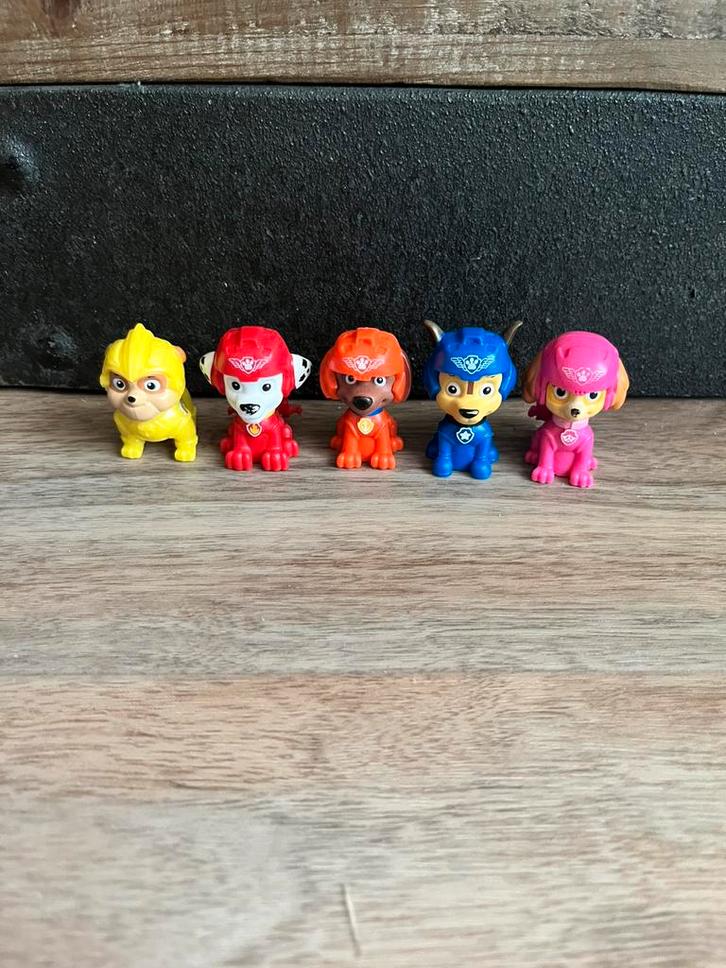 5x Paw Patrol Air Patrol / Mighty Pups Super Paws, Kinderen en Baby's, Speelgoed | Actiefiguren, Gebruikt, Ophalen of Verzenden