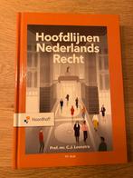 Hoofdlijnen Nederlands Recht - Loonstra, Ophalen of Verzenden, Zo goed als nieuw, HBO