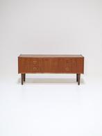 Lage dubbele ladekast Deens vintage teak, Huis en Inrichting, Kasten | Ladekasten, Ophalen, 100 tot 150 cm, -, -