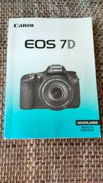 Canon Eos 7D  instructie handleiding, Ophalen of Verzenden, Zo goed als nieuw, Canon, Geen optische zoom