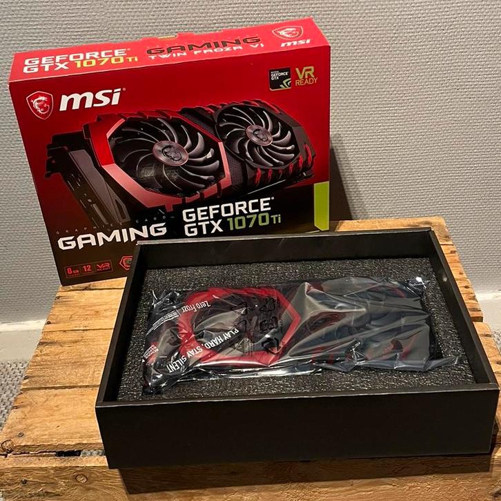 MSI GTX 1070 Ti 8GB | getest | compleet met doos + garantie, Computers en Software, Videokaarten, Zo goed als nieuw, Nvidia, PCI-Express 3.0