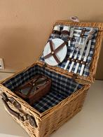 Vintage picknickmand – brocante stijl, Ophalen, Zo goed als nieuw