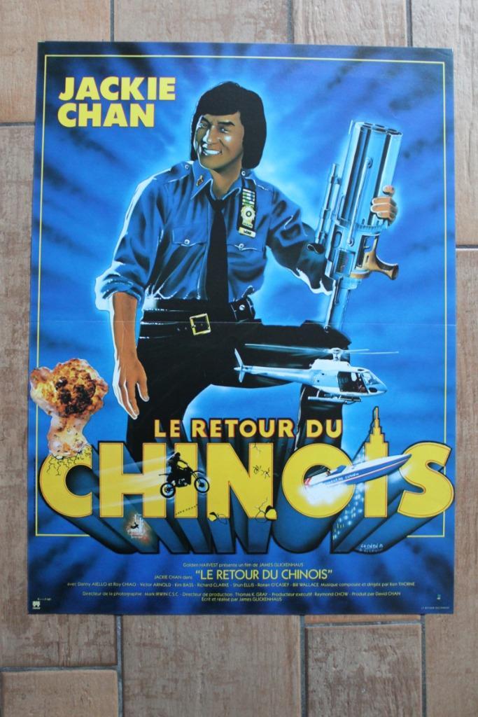 filmaffiche Jackie Chan The Protector filmposter, Verzamelen, Posters, Zo goed als nieuw, Film en Tv, A1 t/m A3, Rechthoekig Staand