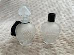 Vlinder parfumflesjes van glas, Antiek en Kunst, Curiosa en Brocante, Ophalen of Verzenden