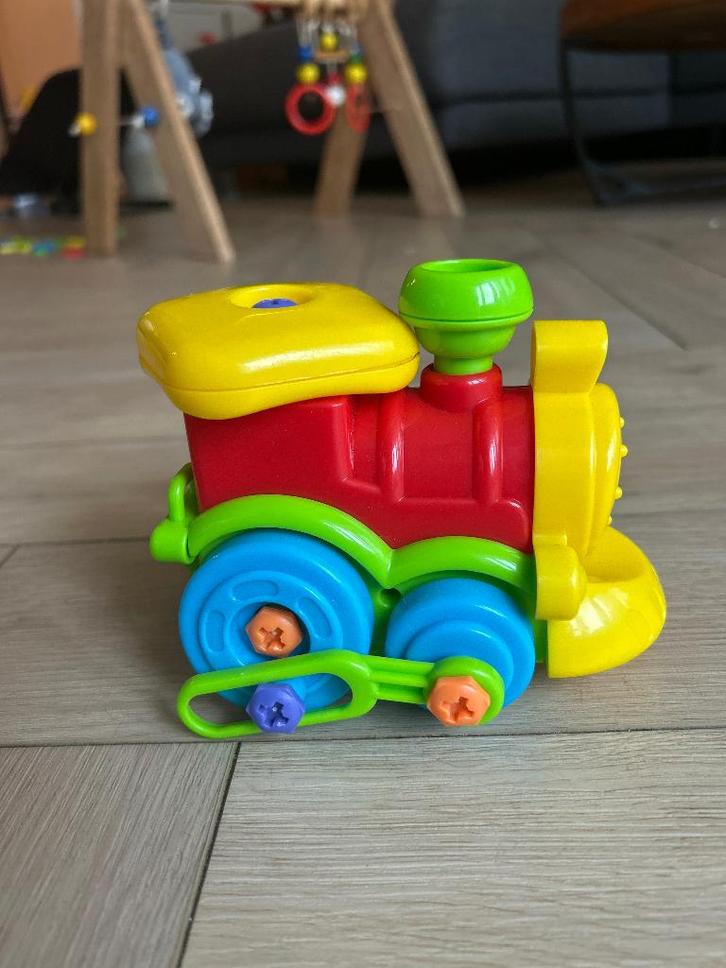 Playgo Constructie Set | Trein, Kinderen en Baby's, Speelgoed | Houten speelgoed, Gebruikt, Overige typen, Ophalen of Verzenden