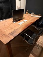 Mooie Eettafel / Bureau - Hout, Huis en Inrichting, Gebruikt, Teakhout, 200 cm of meer, Rechthoekig