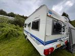Hobby caravan 460 de luxe easy, Caravans en Kamperen, Rondzit, Hobby, Frans bed, Kachel