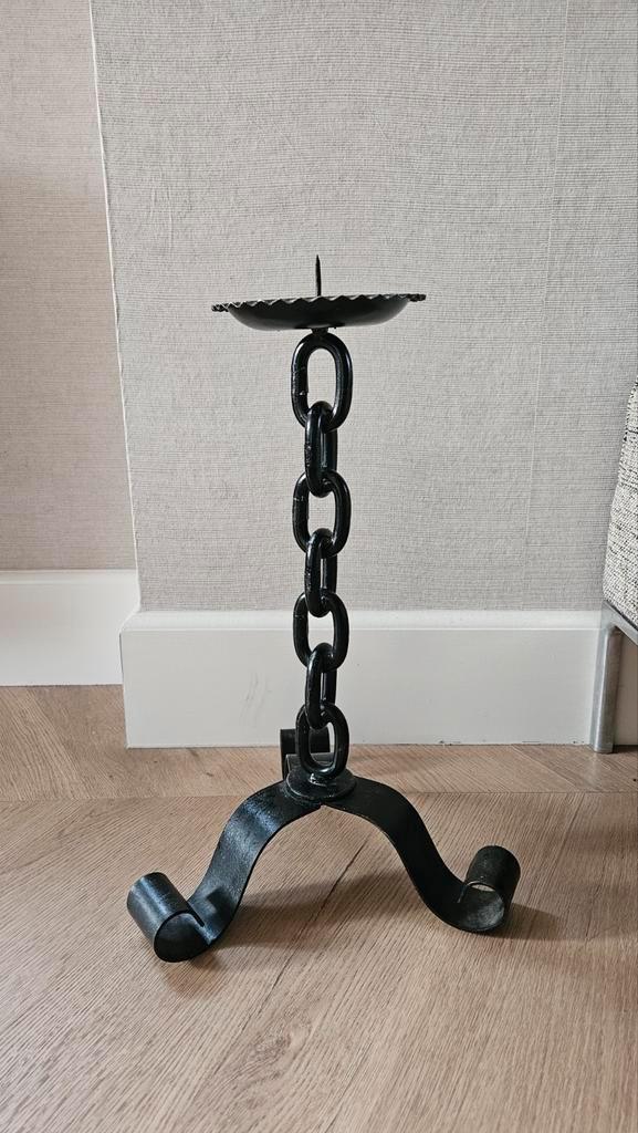 Brutalist Vintage Kandelaar '70, Huis en Inrichting, Woonaccessoires | Kandelaars en Kaarsen, Gebruikt, Kandelaar, 25 tot 50 cm