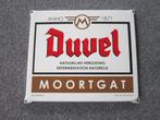 DUVEL BIER EMAILLE RECLAMEBORD, Verzamelen, Biermerken, Ophalen, Zo goed als nieuw, Reclamebord, Plaat of Schild, Duvel