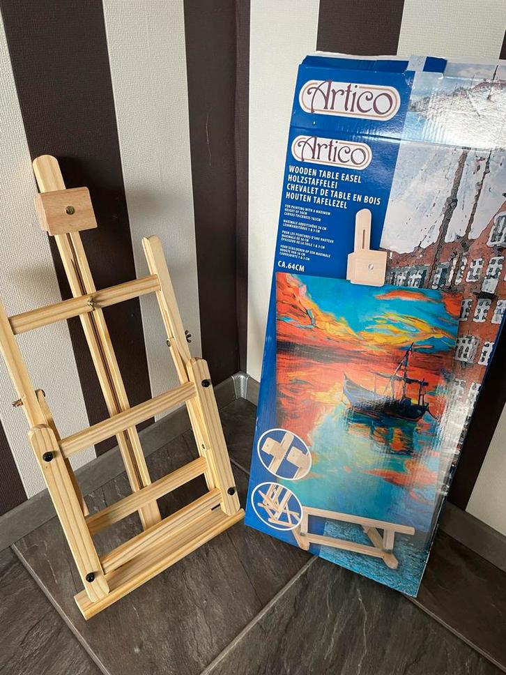 Artico Houten Tafel Ezel - Nieuw in Doos!, Hobby en Vrije tijd, Schilderen, Nieuw, Ezel, Ophalen