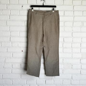 H&M Broek Maat 50 Beige Bruin Pantalon Linnen beschikbaar voor biedingen