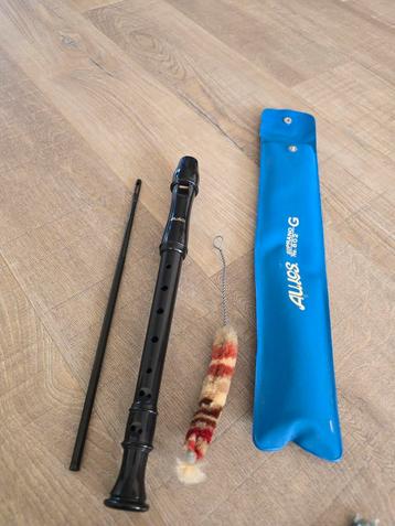 Aulos Japanse Blokfluit Zwart 802-G (G-toonsoort) €9.50 beschikbaar voor biedingen