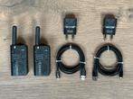 2x Kenwood PKT-23 met opladers, Gebruikt, Ophalen of Verzenden, Portofoon of Walkie-talkie, Met broekklem