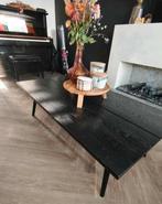 Zwarte salontafel, Huis en Inrichting, Ophalen, Gebruikt, 50 tot 100 cm, Minder dan 50 cm