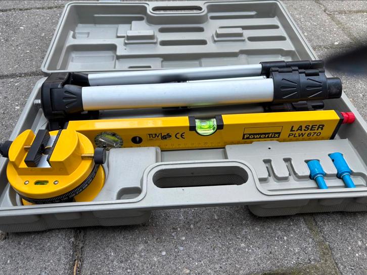 Powerfix PLW 670 laser, Doe-het-zelf en Verbouw, Meetapparatuur, Zo goed als nieuw, Ophalen