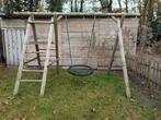 Houten Speeltoestel met Schommel, Kinderen en Baby's, Speelgoed | Buiten | Speeltoestellen, Ophalen, Gebruikt, Schommel