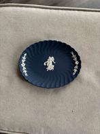 Wedgwood Schaaltje Donkerblauw Dame Bloemen, Ophalen of Verzenden