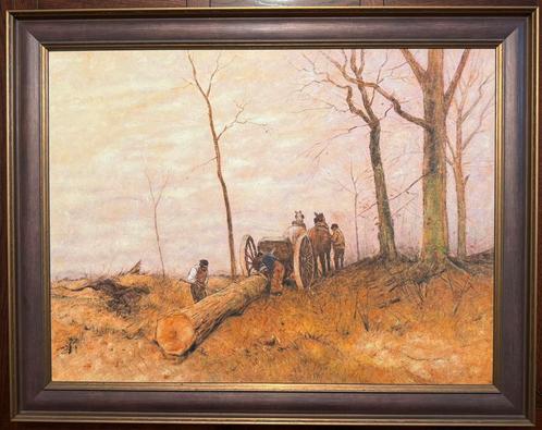 Schilderij - Anton Mauve (reproductie), Antiek en Kunst, Kunst | Schilderijen | Klassiek, Verzenden