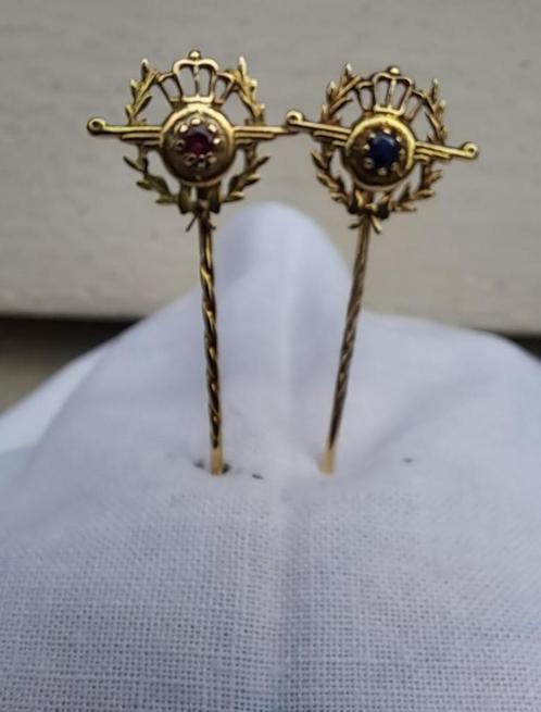 Bijzondere gouden DAF Speldjes 12,5 en 25 dienst jaren., Sieraden, Tassen en Uiterlijk, Antieke sieraden, Overige typen, Goud