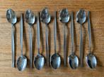 10 lange lepels rvs sorbetlepels ijslepels (lengte 18,5 cm), Gebruikt, Ophalen of Verzenden, Rvs of Chroom, Vaatwasserbestendig