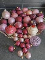 42 LUXE DIVERSEN ROZE KERSTBALLEN PLASTIC NU 15€ ZIE FOTO,S., Diversen, Kerst, Ophalen of Verzenden, Zo goed als nieuw