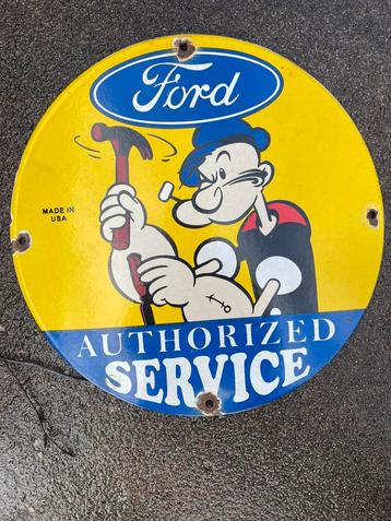 Popeye, Donald Duck, emaille, Ford, Indian beschikbaar voor biedingen