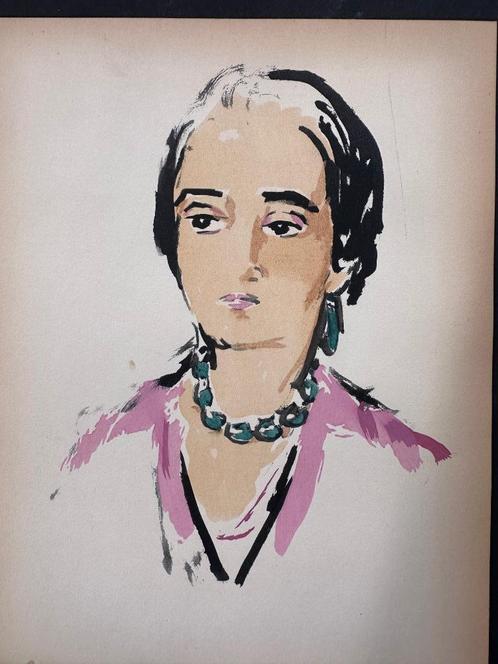 Kees van Dongen pochoir 1925, Antiek en Kunst, Kunst | Litho's en Zeefdrukken, Ophalen of Verzenden