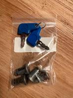 Hepco Becker slot set 4-delig (twee sleutels en vier cil), Verzenden, Gebruikt