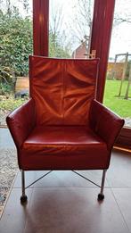 Montis Charly designer fauteuil (leder, steenrood), Huis en Inrichting, Ophalen, Gebruikt, Design, Leer