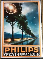 Unieke Kunst Poster PHILIPS Rijwiellampjes Fiets Reclame, Nieuw, Verzenden