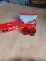 Waxinelichtje rood, Ophalen of Verzenden, Rood, Overige materialen, Minder dan 25 cm