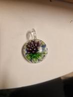 Glazen Hanger met Bloemmotief, Overige kleuren, Glas of Kristal, Ophalen of Verzenden, Zo goed als nieuw