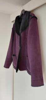 Paarse Faux Lammy Coat - Maat 38, Maat 38/40 (M), Paars, Ophalen of Verzenden, Jasje