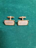 manchetknopen met parelmoersteen, Ophalen of Verzenden, 'T Olde Gre-j, Info@toldegrej.nl, Endepoelstraat 20f Didam