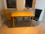 Twee stoelen en tafel, Gebruikt, 100 tot 150 cm, Tot twee personen, Rechthoekig