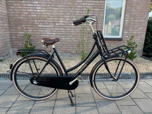 Cortina u4 damesfiets Black Matt AXA Zeer Nette Staat! 3N, Fietsen en Brommers, Fietsen | Dames | Damesfietsen, Zo goed als nieuw