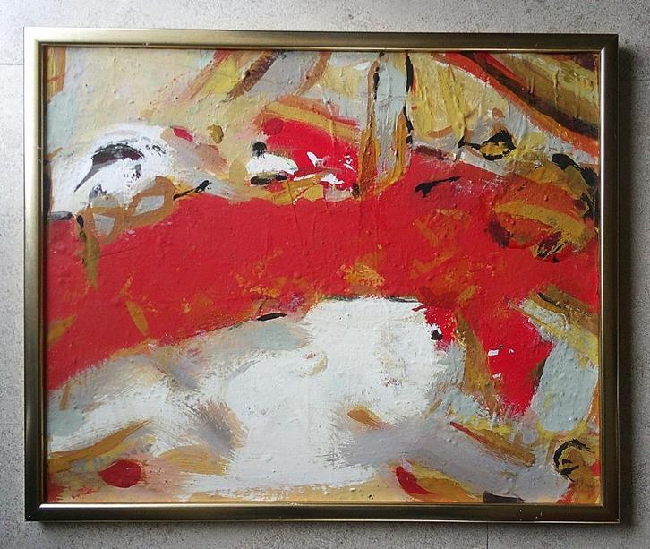 "nu couché" - slapend naakt - 1998 - Michel Humair 1926-2019, Antiek en Kunst, Kunst | Schilderijen | Klassiek, Ophalen of Verzenden