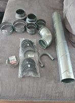 Partij Zinken Afvoerbuizen en Bochten, Ophalen, Gebruikt, 2 tot 4 meter, Zink