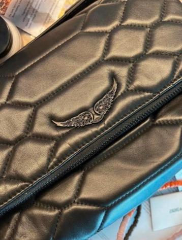 NEW- Zadig et Voltaire XL Rocky Quilted Bag Black Lambskin  beschikbaar voor biedingen