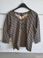Mi Piace travelstof shirt maat L, Mi Piace, Zwart, Maat 42/44 (L), Nieuw