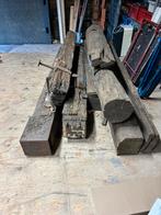Eike balken., Ophalen, Gebruikt, Hardhout, 180 tot 250 cm