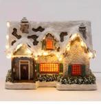 Kerstdorp Intratuin kersthuis met sneeuwdak nieuwstaat, Diversen, Ophalen of Verzenden, Zo goed als nieuw